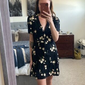 Urban Outfitters Urban Renewal Foral Button Up Dress